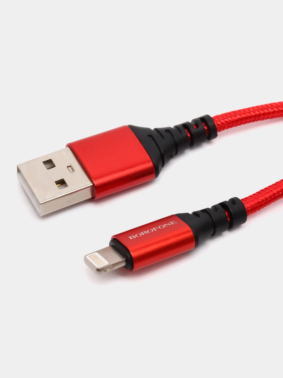 Красный кабель iPhone Lightning BX54 USB для зарядки айфона