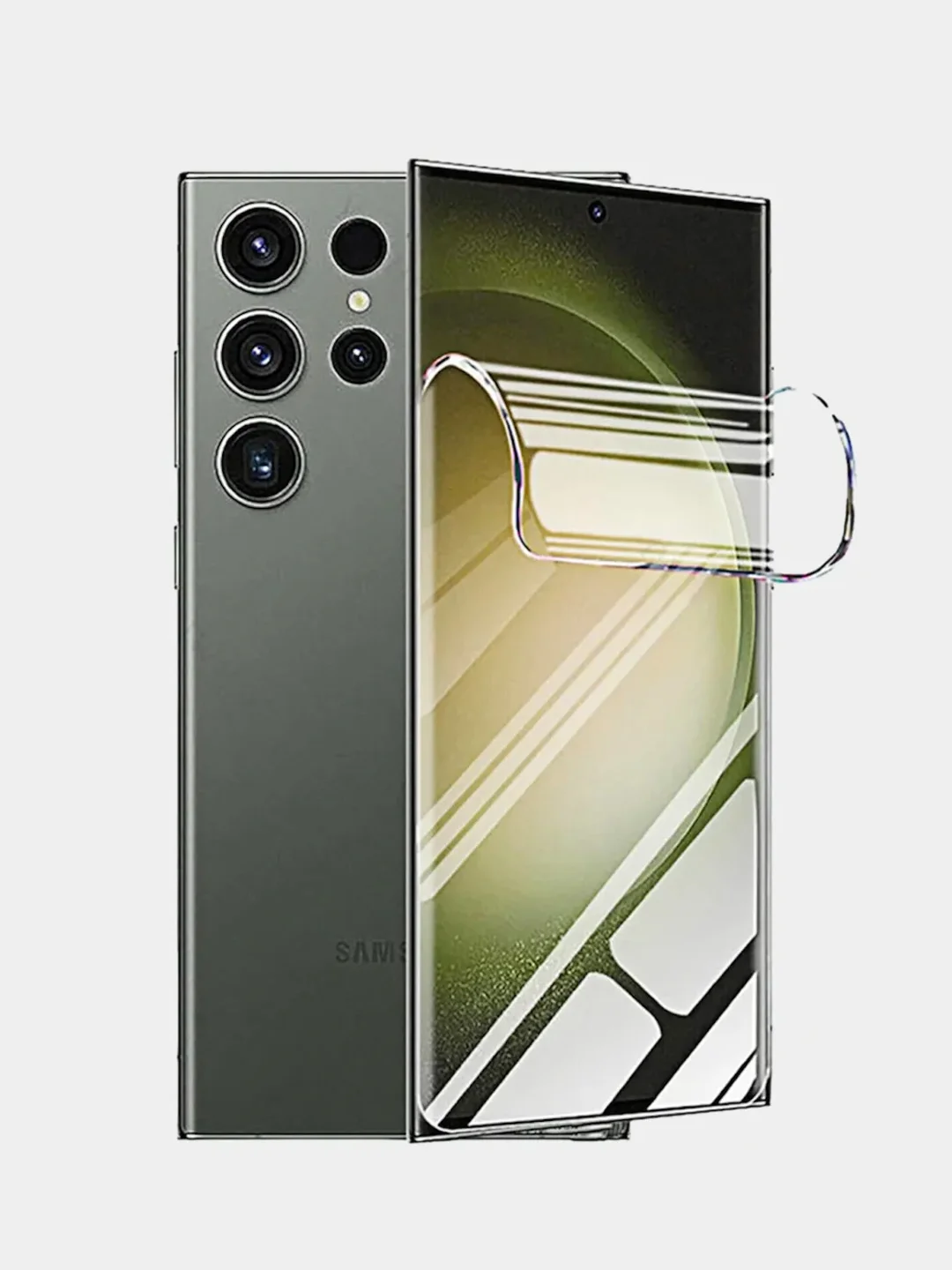 Гидрогелевая защитная плёнка Samsung S22, S23, S24 Plus Ultra, не стекло