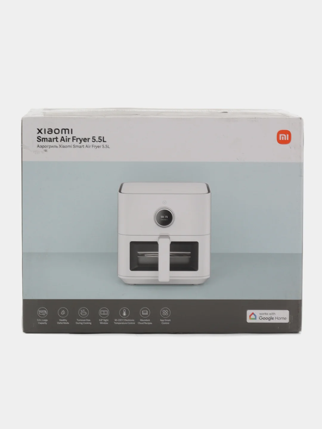 Белый аэрогриль Xiaomi Mi Smart Air Fryer 5 л, MAF15, BHR8238EU