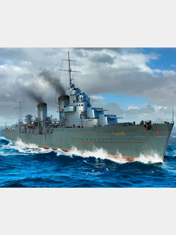 Сборная модель миноносец, Советский эсминец Ташкент, 1940 г