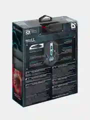 Мышь проводная Defender SKULL GM-180L черный + коврик