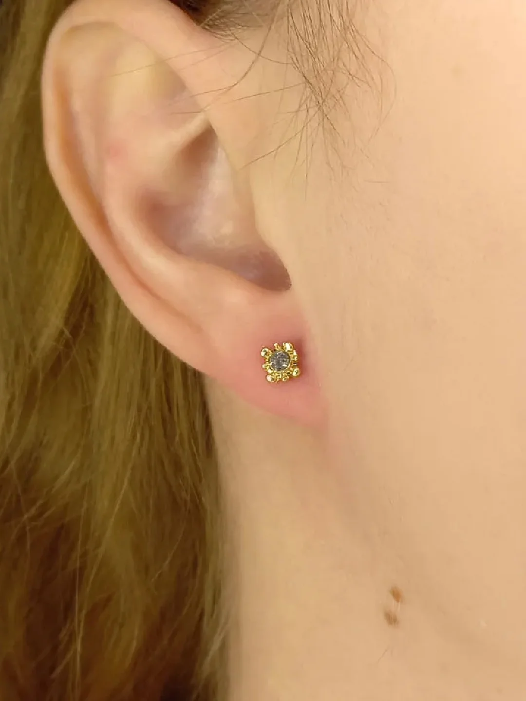 Серьги гвоздики Мелкие Цветы