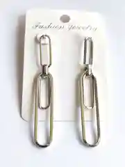 Серьги Цепи висячие под серебро