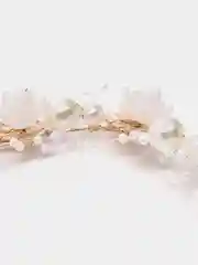 Кремовый ободок с жемчугом, венок ободок для волос, свадебный, выпускной с бусинами