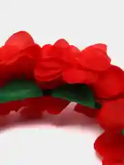 Красный ободок с цветами для волос для девочки
