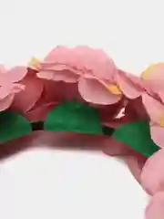 Коралловый ободок с цветами для волос для девочки