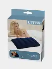 Синий подушка надувная 43*28*9 см INTEX синяя, розовая, мятная, серая
