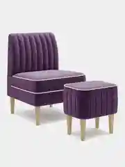 Фиолетовый кресло MONOFIX, АММА велюр