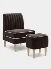 Коричневый кресло MONOFIX, АММА велюр