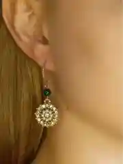 Серьги Жемчужное солнце
