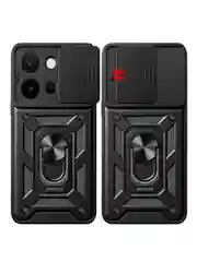 Черный чехол противоударный armors для Vivo Y36 4G / Виво У36 4G с защитой камеры