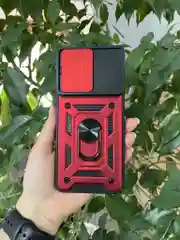 Красный чехол противоударный armors для Vivo Y36 4G / Виво У36 4G с защитой камеры