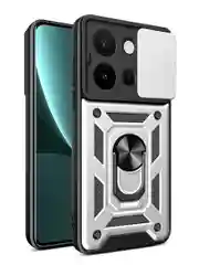 Серебряный чехол противоударный armors для Vivo Y36 4G / Виво У36 4G с защитой камеры