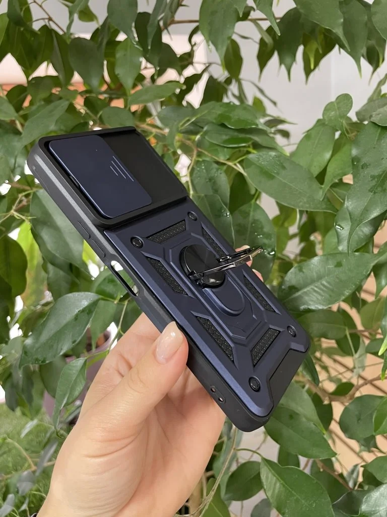 Темно-синий чехол противоударный armors для Vivo Y36 4G / Виво У36 4G с защитой камеры