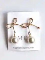 Серьги Петля с жемчугом