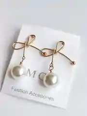 Серьги Петля с жемчугом