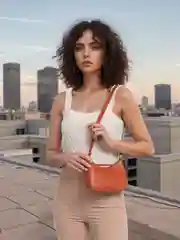 Коричневый сумка женская через плечо