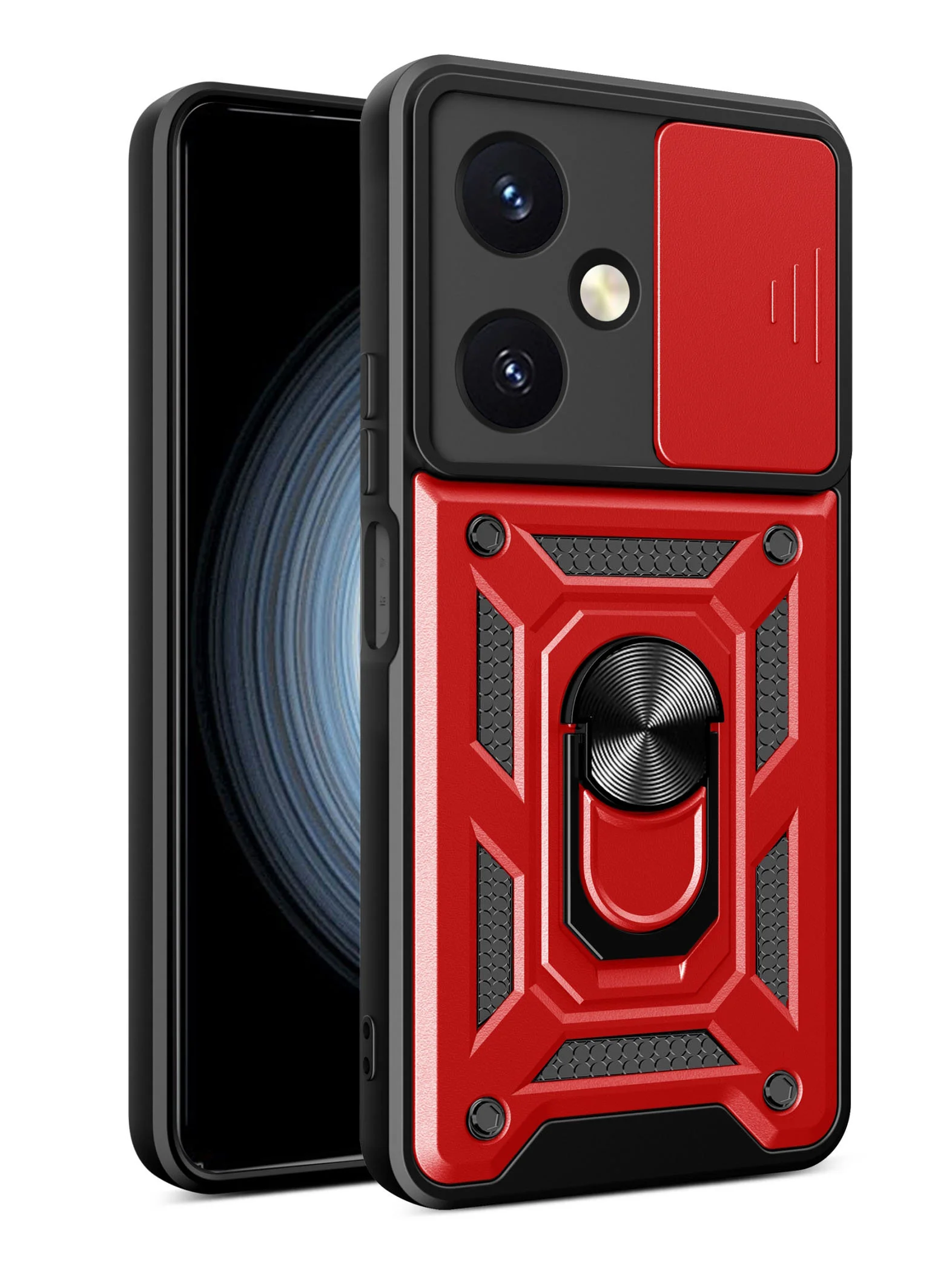 Темно-синий чехол противоударный armors для Vivo Y27 4G / Виво У27 4G с защитой камеры