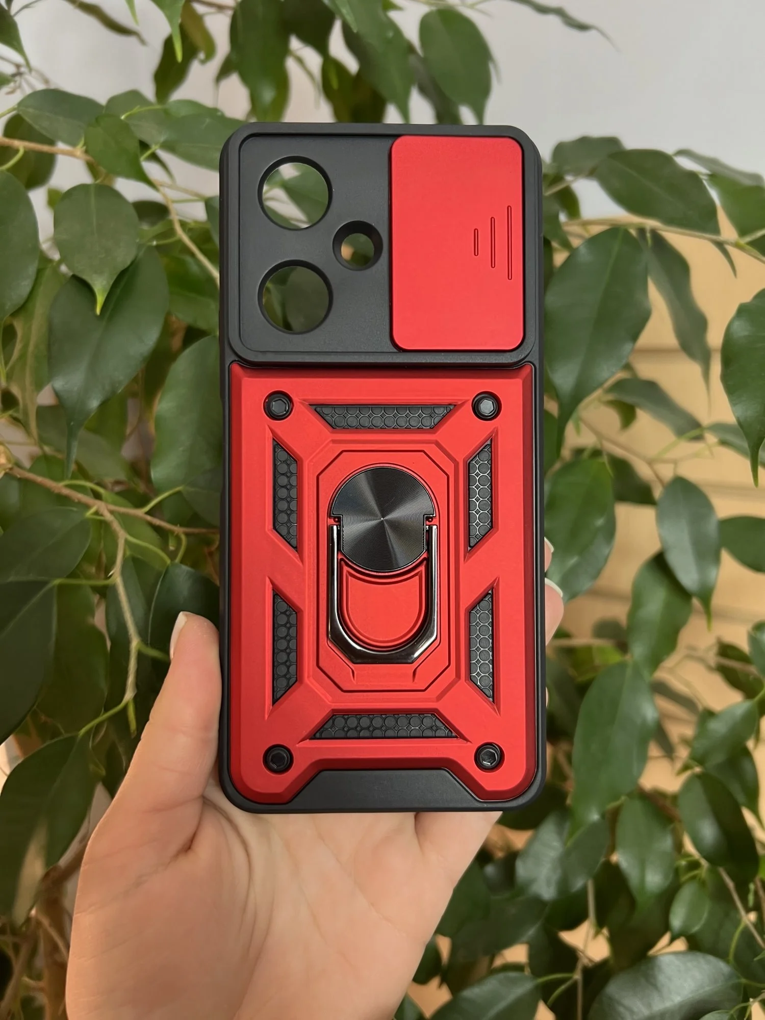 Красный чехол противоударный armors для Vivo Y27 4G / Виво У27 4G с защитой камеры