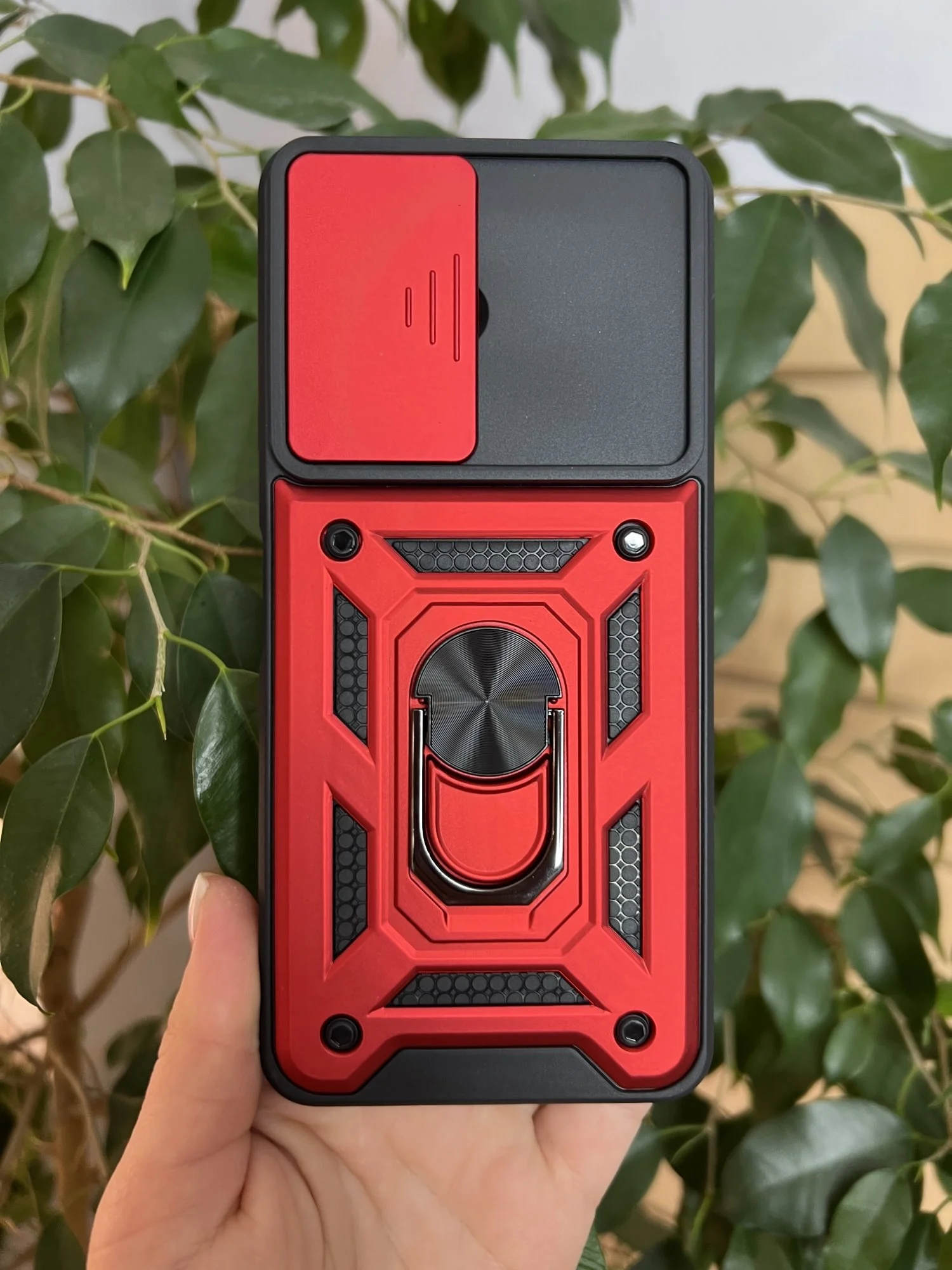 Красный чехол противоударный armors для Vivo Y27 4G / Виво У27 4G с защитой камеры