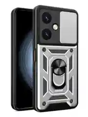 Серебряный чехол противоударный armors для Vivo Y27 4G / Виво У27 4G с защитой камеры