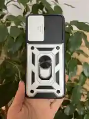 Серебряный чехол противоударный armors для Vivo Y27 4G / Виво У27 4G с защитой камеры