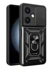Черный чехол противоударный armors для Vivo Y27 4G / Виво У27 4G с защитой камеры