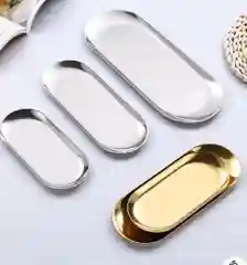 Серебряный подставка-поднос для мелочей и декоративных свечей