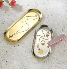 Серебряный подставка-поднос для мелочей и декоративных свечей