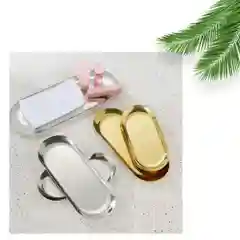 Серебряный подставка-поднос для мелочей и декоративных свечей
