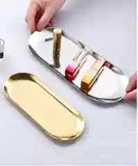 Серебряный подставка-поднос для мелочей и декоративных свечей