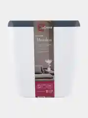 Белый горшок для цветов с системой автополива InGreen коллекция Munchen, квадратный