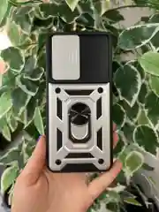 Серебряный чехол противоударный armors для Vivo V30 Lite 4G / Виво В30 Лайт 4G с защитой камеры