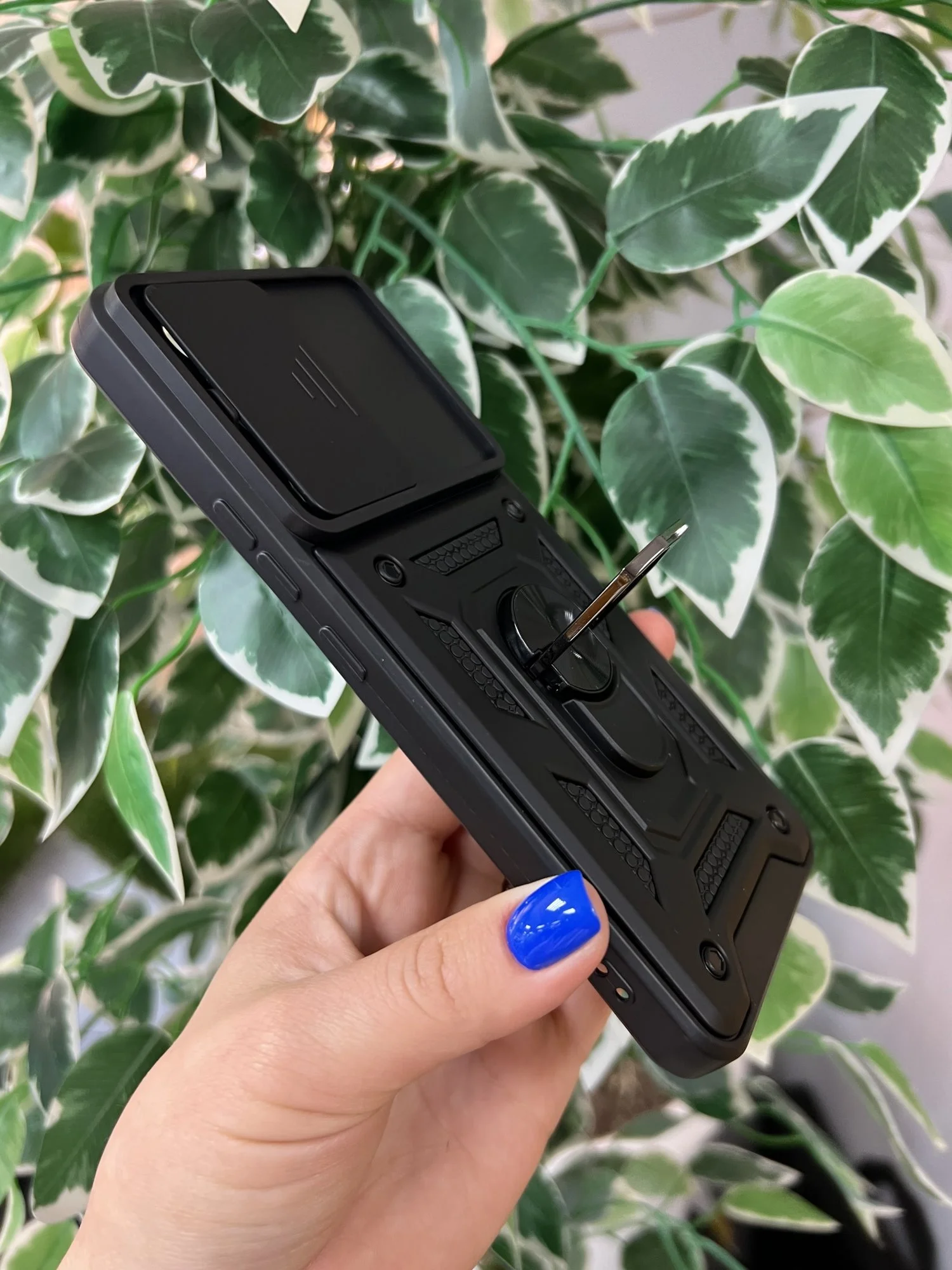 Черный чехол противоударный armors для Vivo V30 Lite 4G / Виво В30 Лайт 4G с защитой камеры