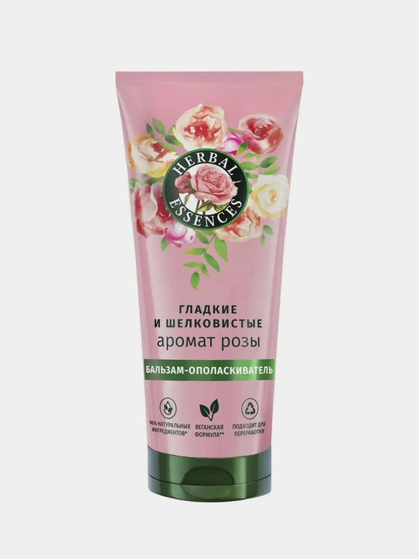Бальзам-ополаскиватель Herbal Essence для гладких и шелковистых волос, роза, 250 мл