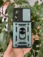 Зеленый чехол противоударный armors для Vivo Y17S / Виво У17S с защитой камеры