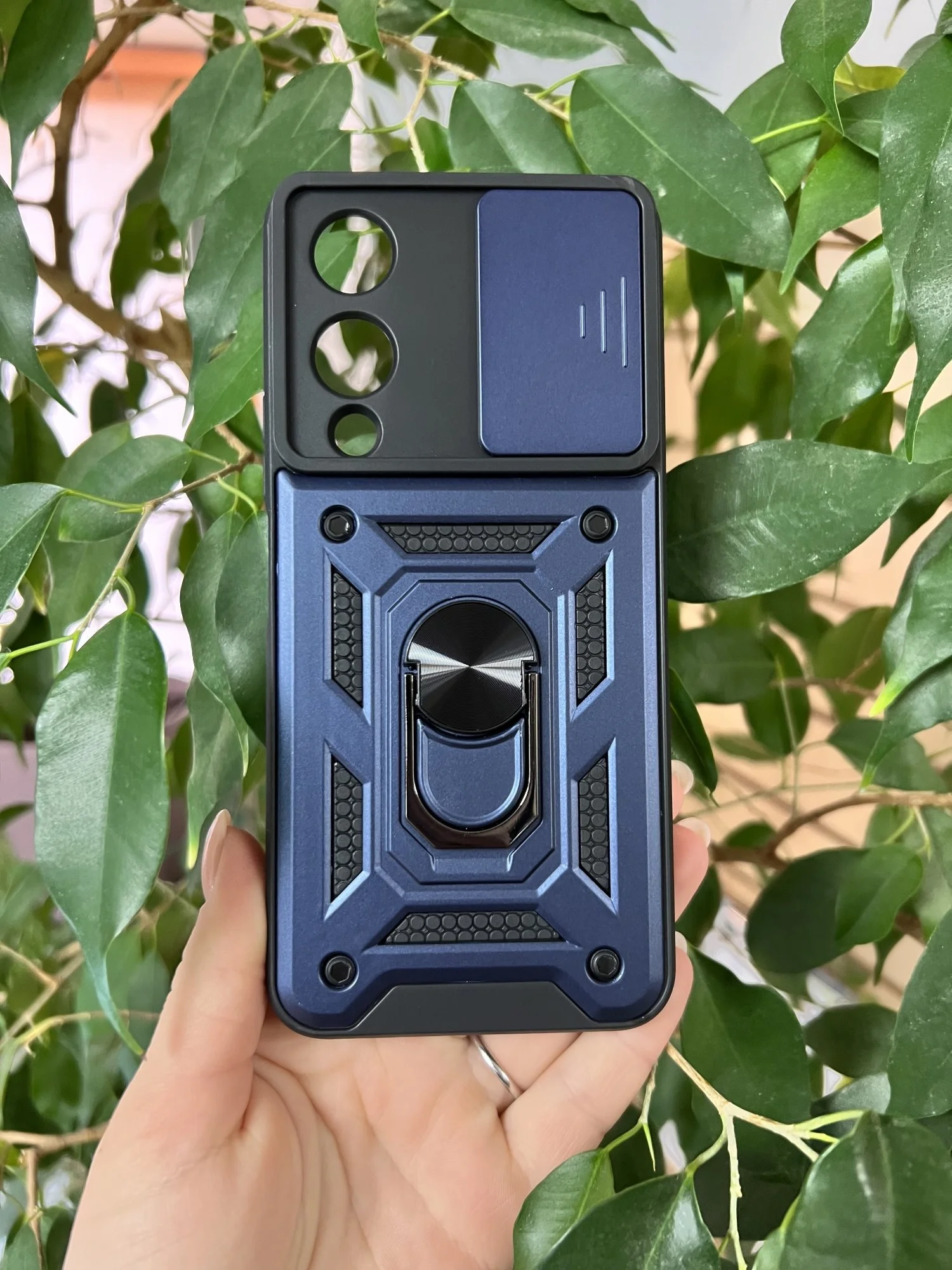 Темно-синий чехол противоударный armors для Vivo Y17S / Виво У17S с защитой камеры