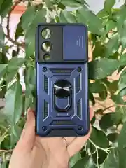 Темно-синий чехол противоударный armors для Vivo Y17S / Виво У17S с защитой камеры
