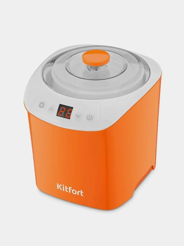 Йогуртница Kitfort КТ-4090-2, бело-оранжевый