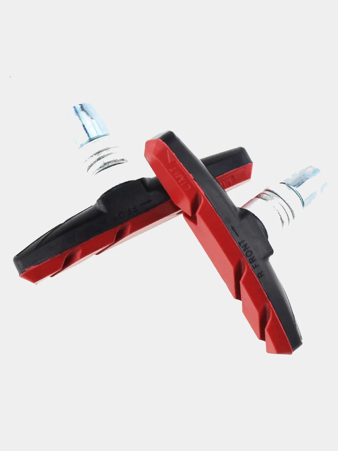 Красный тормозные колодки для велосипеда, тип V-brake, 2 штуки