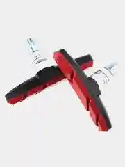 Красный тормозные колодки для велосипеда, тип V-brake, 2 штуки