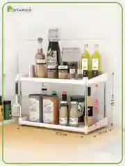 Белый полка этажерка ,органайзер MODO 2F+1F-375x190x255, в двух цветах: черный  и белый
