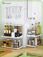 Белый полка этажерка ,органайзер MODO 2F+1F-375x190x255, в двух цветах: черный  и белый