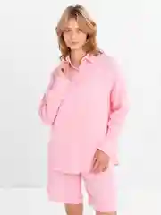Конфетный домашний женский костюм муслиновый, пижама