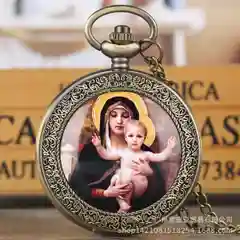 Карманные часы на цепочке кварцевые