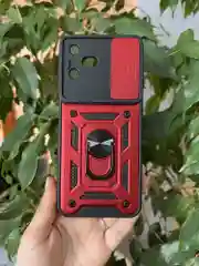 Красный чехол противоударный armors для Tecno Pova Neo 3 / Техно Пова Нео 3 с защитой камеры