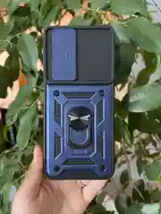 Темно-синий чехол противоударный armors для Tecno Pova Neo 3 / Техно Пова Нео 3 с защитой камеры