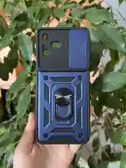 Темно-синий чехол противоударный armors для Tecno Pova Neo 3 / Техно Пова Нео 3 с защитой камеры