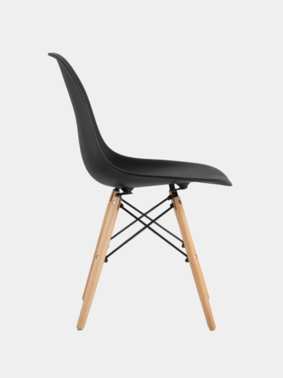 Черный комплект стульев, стул кухонный для гостинной Eames, 1 шт, 2 шт, 4 шт