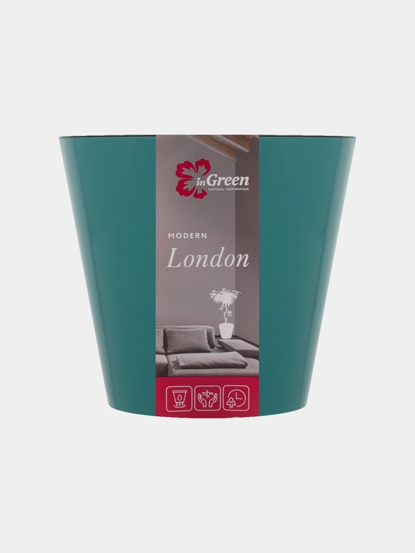 Горшок для цветов с дренажной вставкой InGreen коллекция London
